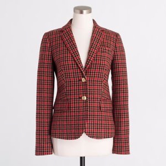 J. Crew Factory Jackets & Blazers - J. Crew Patterned Schoolboy Blazer Plaid Wool 4
